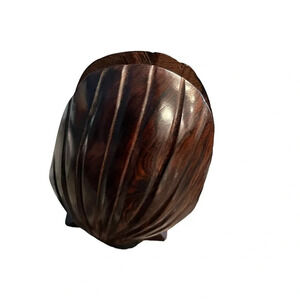 Ironwood Shell Form Napkin or Letter Holder Handmade Nautical MCM